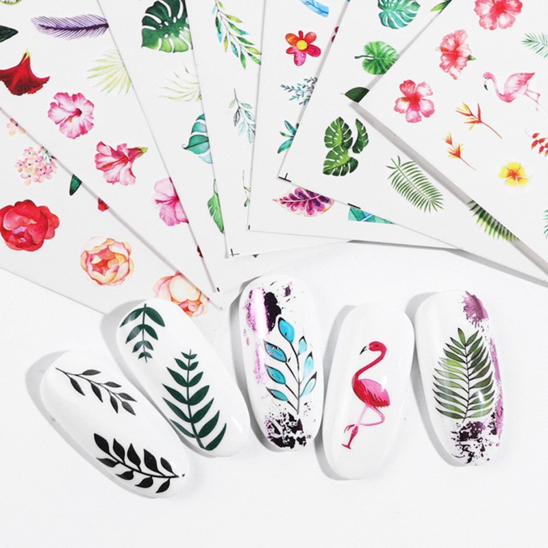 [Hàng mới về] Set 29 sticker họa tiết xinh xắn kiểu bóng nước trang trí móng nghệ thuật