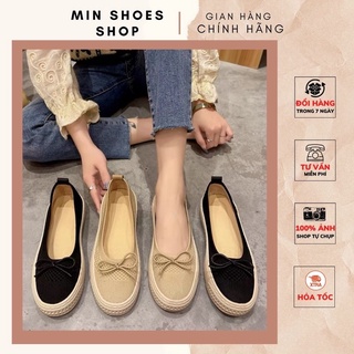 Giày Bệt Nơ Mũi Tròn Công Sở-  Xuất Hàn
