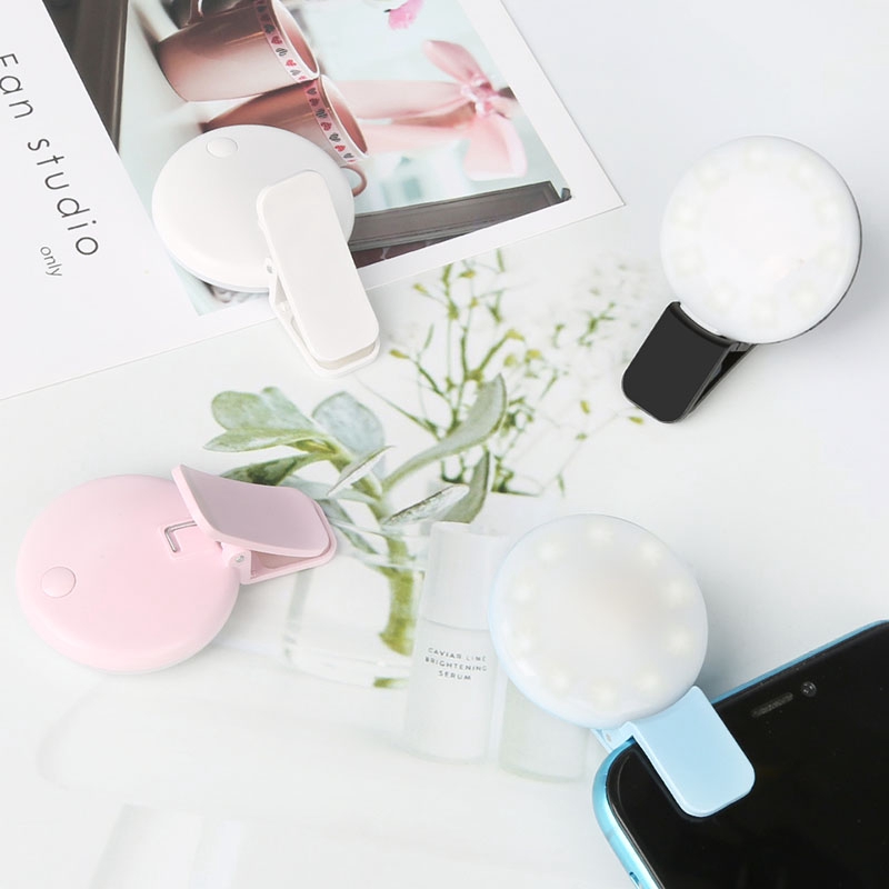 Mini Q LED Selfie Light Portable USB Clip Mobile Phone Photography Fill Light