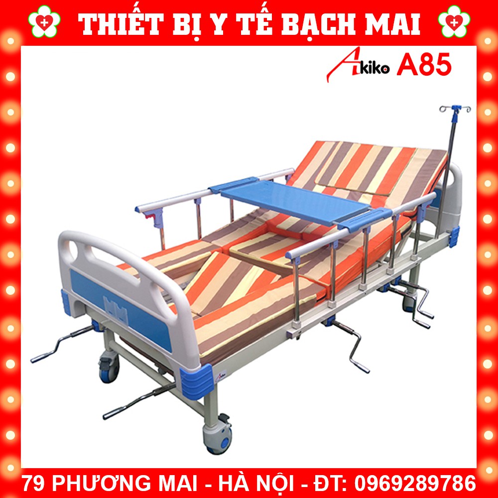 Giường Bệnh Nhân Y Tế 5 Tay Quay Akiko A85 - Đa Năng