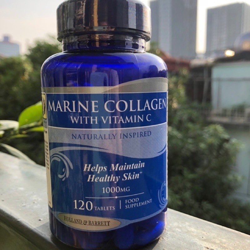 Marine collagen vitamin c holland & barrett 1000mg lọ 60 viên giúp da chắc - ảnh sản phẩm 5