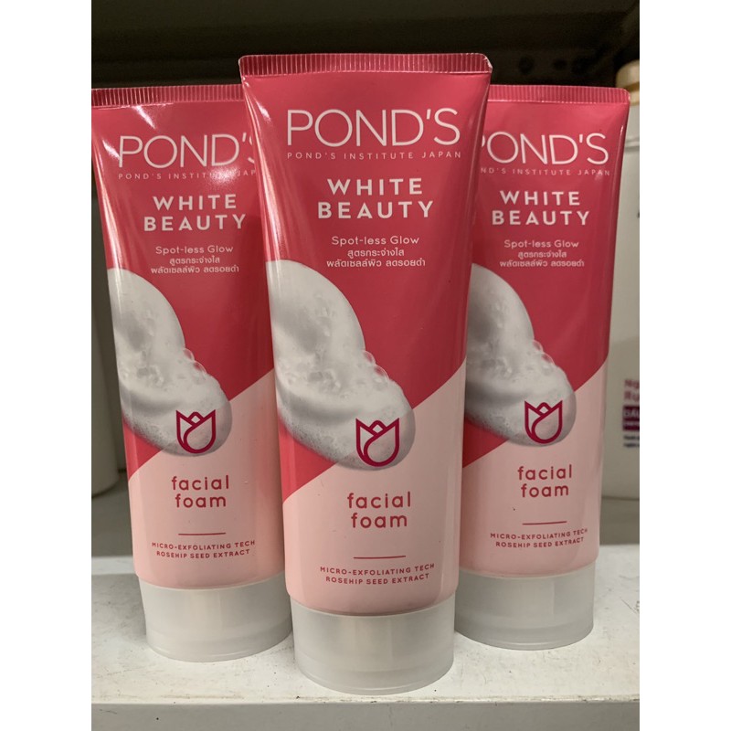 Sữa rửa mặt trắng hồng rạng rỡ Pond's White Beauty Pinkish White Facial Foam 100g