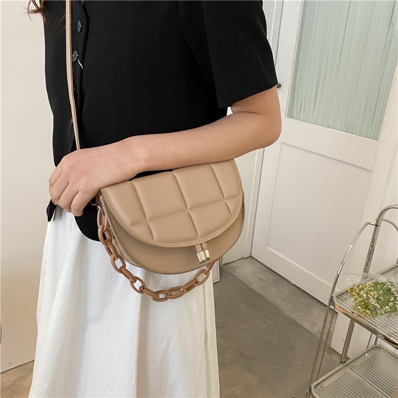 Túi Đeo Chéo Vai Hình Vuông Nhỏ Màu Trơn Mẫu Mới 2022 NB00290 Dành Cho Bạn Nữ