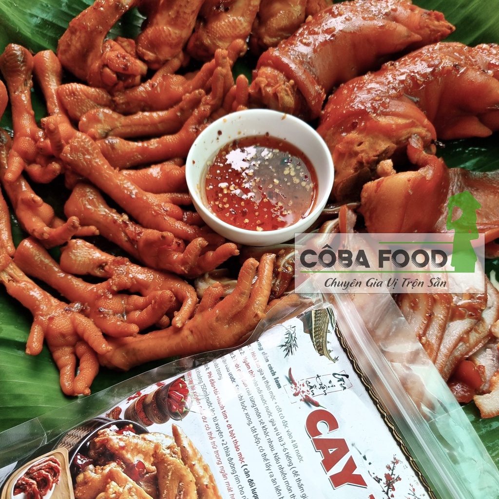 Combo 2 loại 1 ủ muối hoa tiêu + 1 gia vị cay Tứ Xuyên tặng 2 chai sốt thái