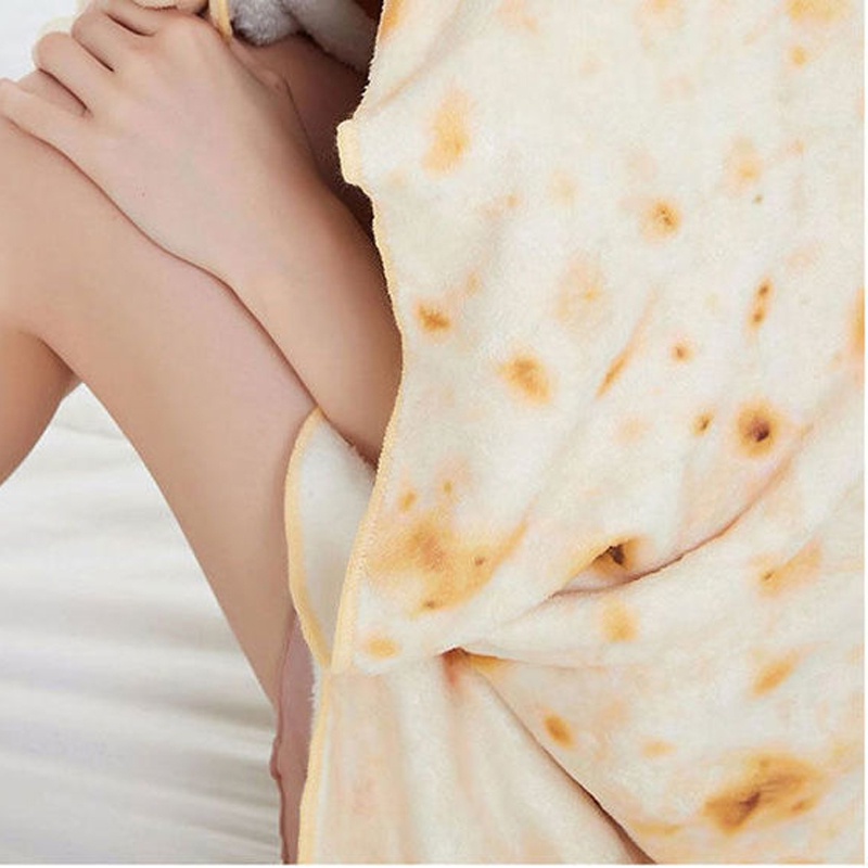 Chăn Nỉ In Hình Bánh Bắp Ngô Mexico Có Sẵn