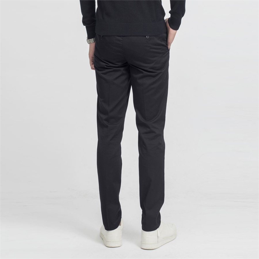 Quần dài kaki nam Aristino AKKR04 trơn màu khaki dáng slim fit ôm nhẹ trẻ trung vải thô CVC cao cấp mềm mại