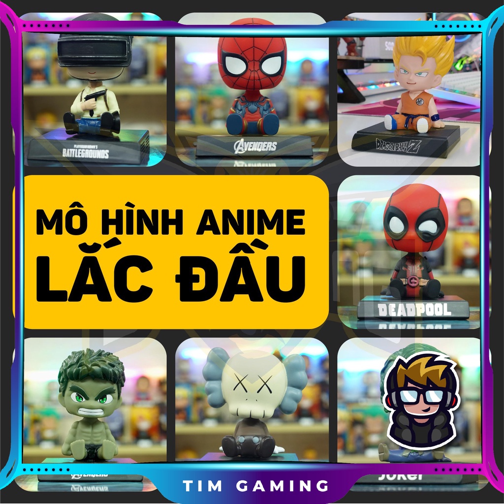 Mô hình Anime trang trí bàn làm việc - Lò xo lắc đầu