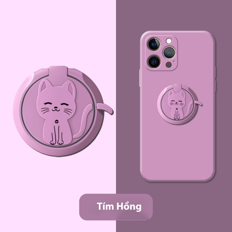 Giá đỡ điện thoại Gado iring hình mèo xỏ tay gấp gọn dán lưng điện thoại