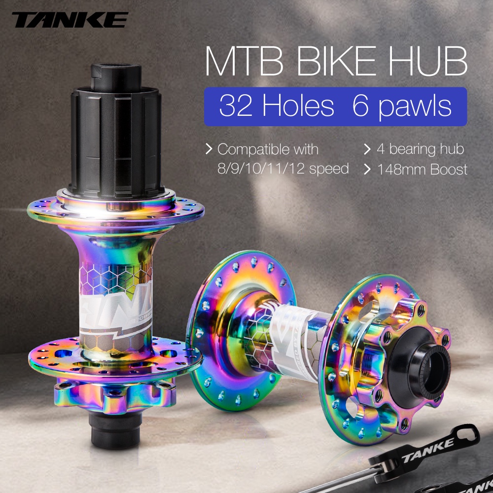 Ổ trục Tanke Boost 148mm 32 lỗ 6 chân cho xe đạp leo núi