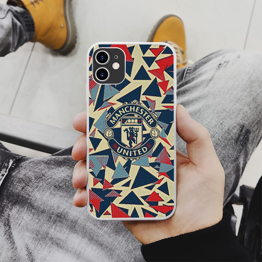 Ốp Lưng Manchester united logo 2 pro 13 11 12 promax 7 8 plus xs X Xr RED20210021