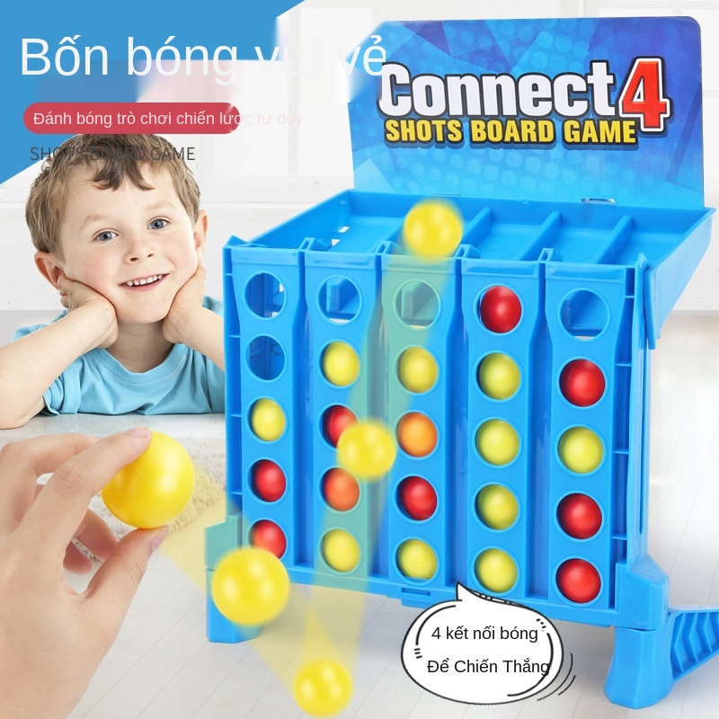 ۩❧♧Bóng bốn kết nối vui nhộn dành cho trẻ em, trò chơi tương tác cha mẹ-con nảy ra gomoku trên máy tính để bàn gia đình