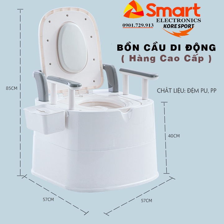 Bồn Cầu Di Động Cá Nhân Cho Khu Cách Ly - Bô Vệ Sinh Cho Người Già, Người Ốm, Bô Vệ Sinh Đa Năng