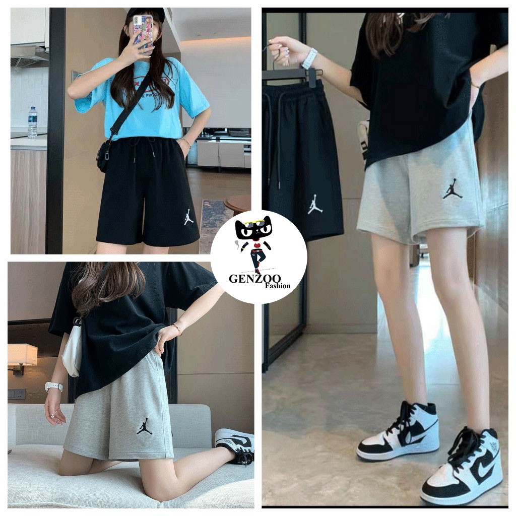 Quần đùi nam nữ Unisex cạp chun bóng rổ GENZOO quần short thể thao chất thun mềm mát đi chơi - GENZOO