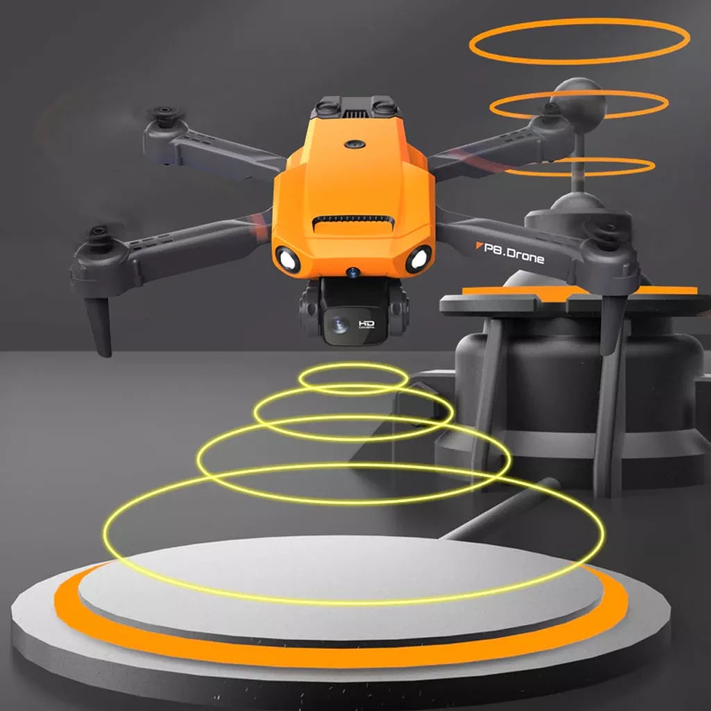 Flycam drone P8 Pro, Máy bay điều khiển từ xa Camera 4K HD kết nối wifi qua Smart phone, trang bị cảm biến va chạm 4 chi