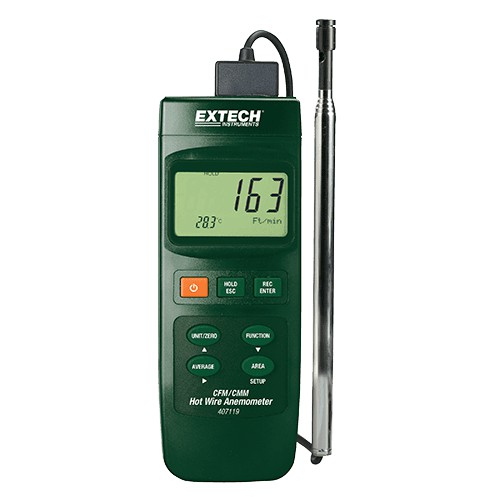 [ EXTECH 407119 CHÍNH HÃNG ] Máy đo tốc độ gió và nhiệt độ Extech 407119