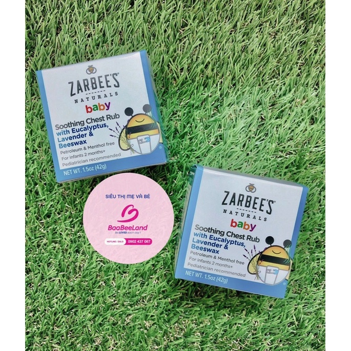 Dầu bôi ấm ngực Zarbee Naturals Baby 42g cho bé - BAAEELAND