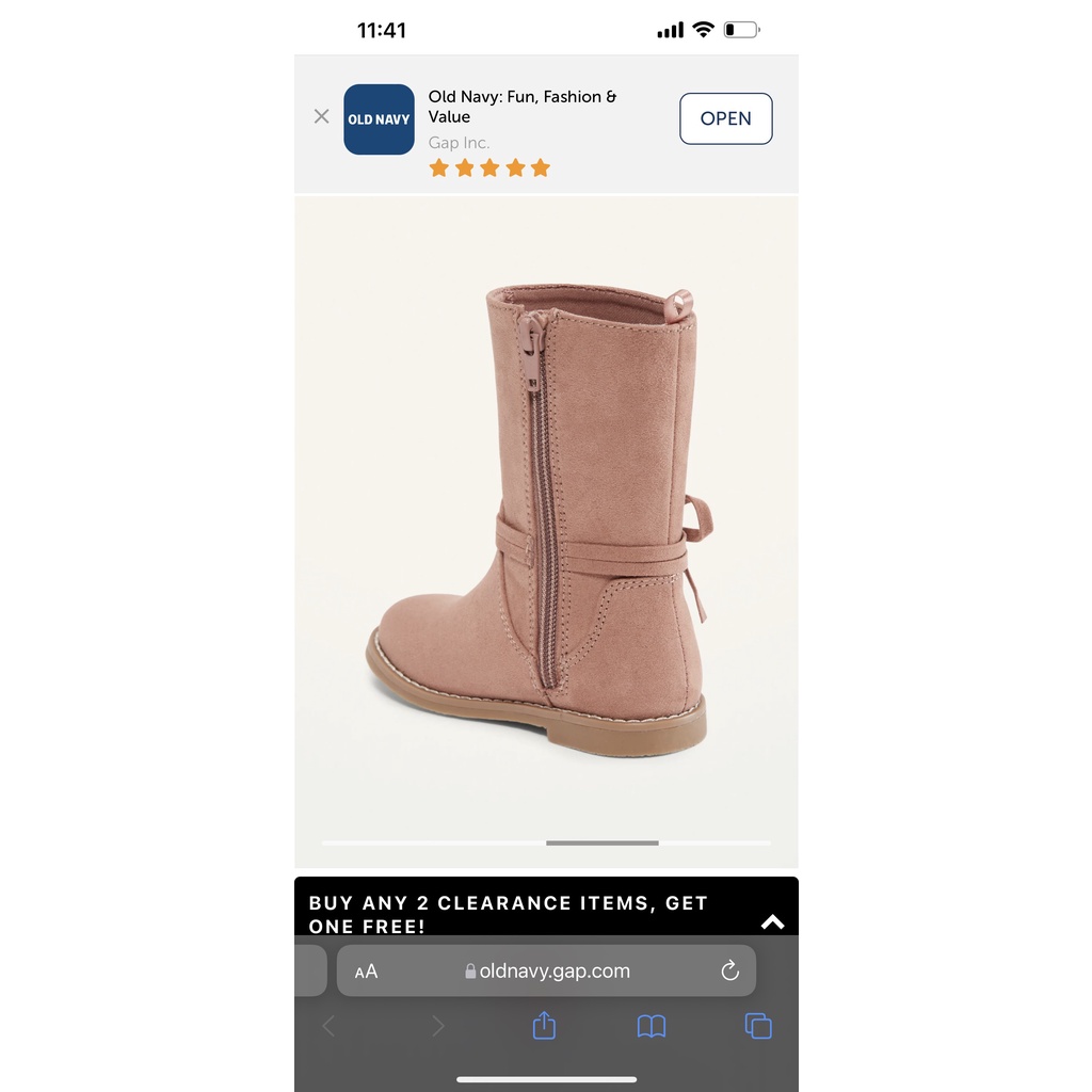 Boot bé gái da lộn hồng phối nơ