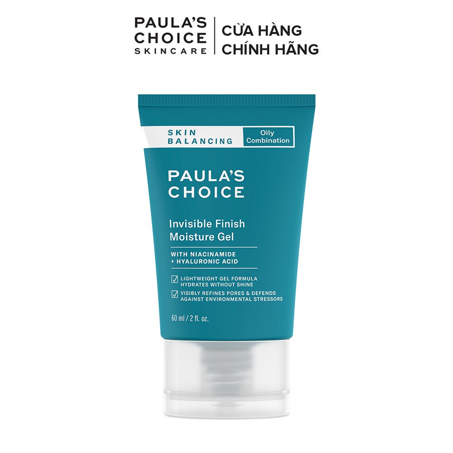 Kem dưỡng ẩm kiểm soát dầu cho da thoáng mịn Paula’s Choice Skin Balancing Invisible Finish Moisture Gel 60ml 3400