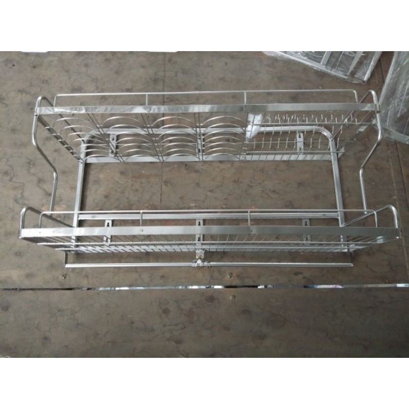 Kệ úp chén inox 304 loại 2 tầng đủ size