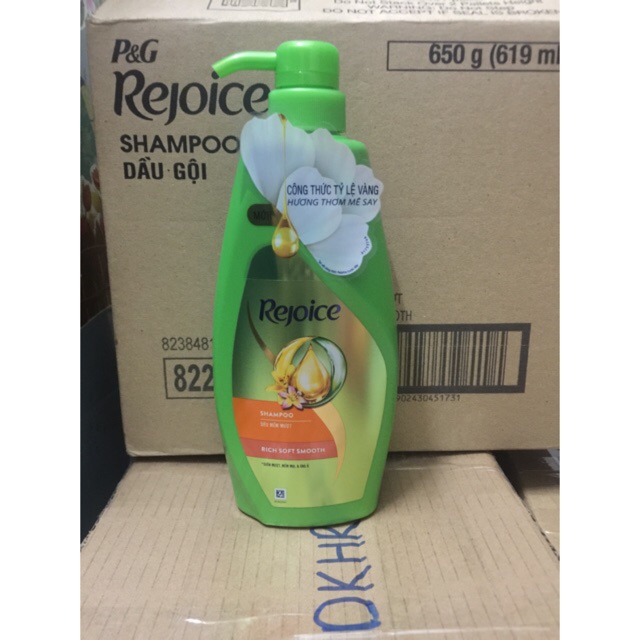 ( MẪU MỚI )  Dầu gội rejoice 650g siêu mượt