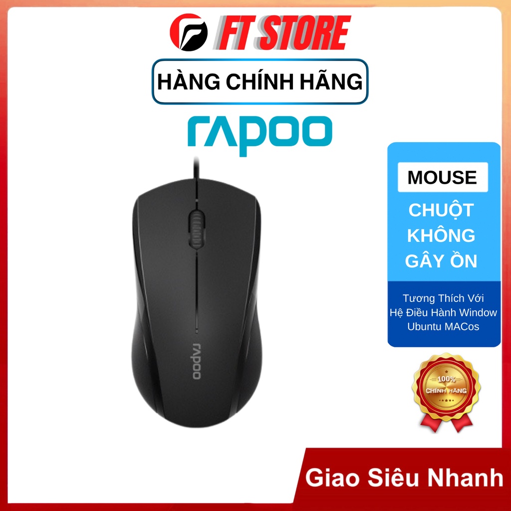 [GIAO HÀNG NHANH] Chuột Rapoo model N1600 silent