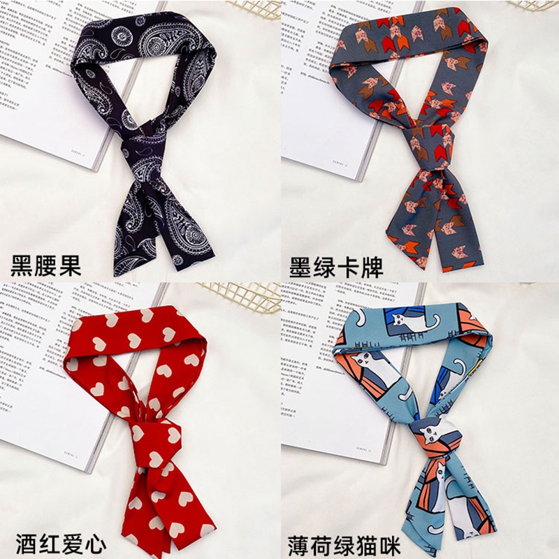 Dây Cột Tóc Lụa Phong Cách Retro Hàn Quốc Mới