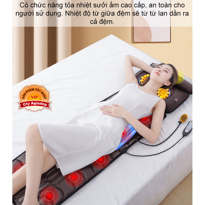 Đệm matxa YJ306-C002 massage xịn nhiều chế độ chăm sóc giấc ngủ