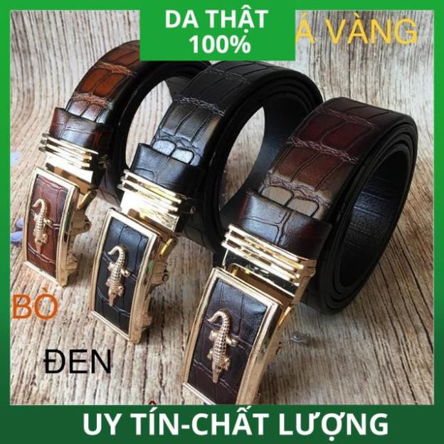 Thắt Lưng Nam - Dây Nịt Da Bò Vân Cá Sấu Loại Một BCS01