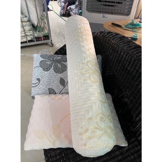 Ruột Gối Ôm Cao Su Non hàng chuẩn, kèm vỏ gối họa tiết thêu size 35x100