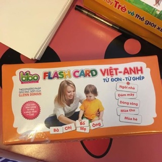 Bộ thẻ học Flash card Việt -anh-từ đơn-từ kép ạ