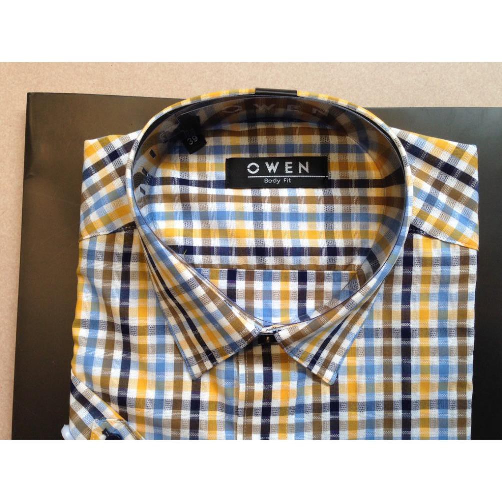 áo sơ mi nam cộc tay Owen kẻ ba90564 | BigBuy360 - bigbuy360.vn
