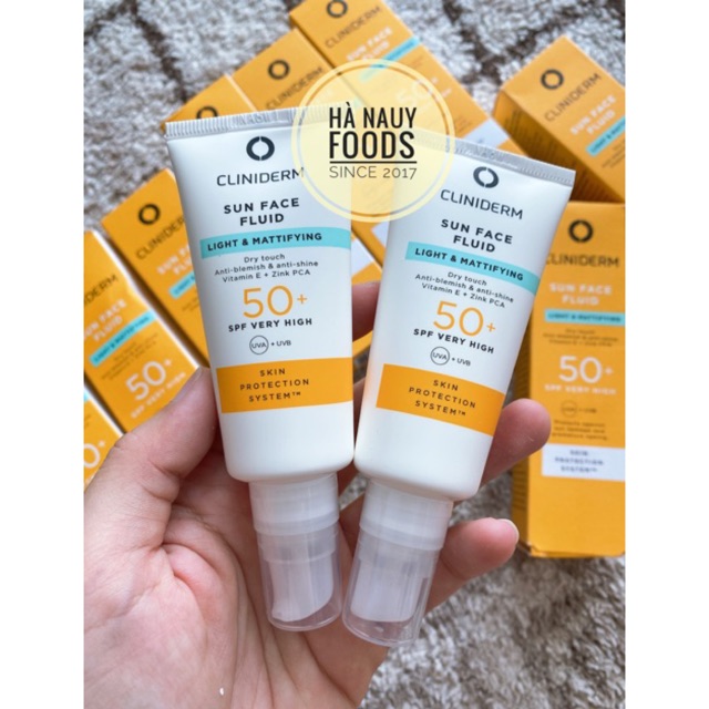 cliniderm mattifying fluid spf 50