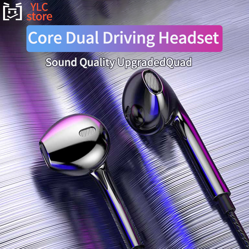 High Definition Wired earphones 3.5mm Sport Earbuds with Bass Phone Earphone Wire Stereo Headset With Mic In-ear Music Sport Headphone