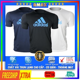 Áo phông nam cổ tròn tay ngắn thể thao nam adidas, áo thun thể thao nam đẹp thời trang cao cấp