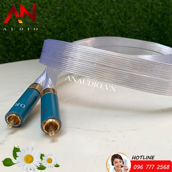 Dây AV Mạ Bạc Ortofon Bản Dẹt 1m - Cỡ To