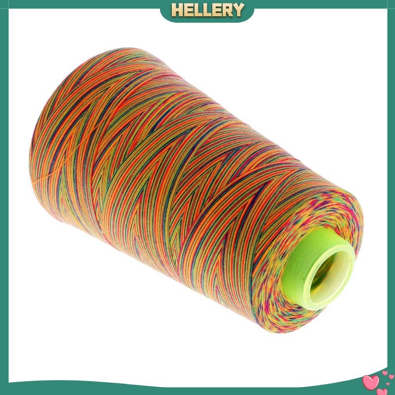 1 Cuộn Chỉ Polyester 40s / 2 Màu Cầu Vồng # 1 #