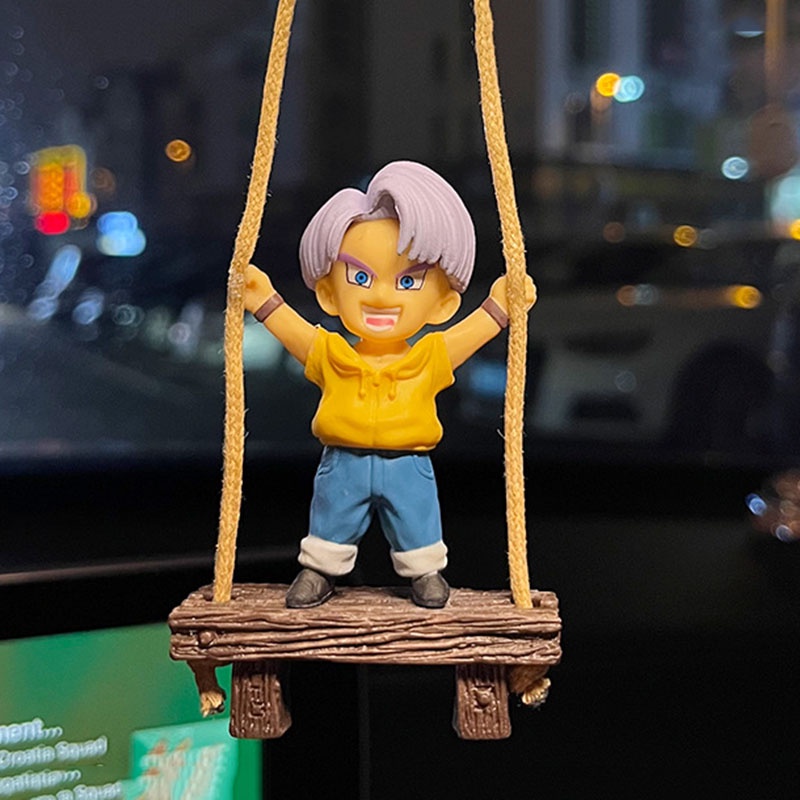 Dây Treo Trang Trí Gương Chiếu Hậu Xe Hơi Hình Nhân Vật Son Goku Dễ Thương