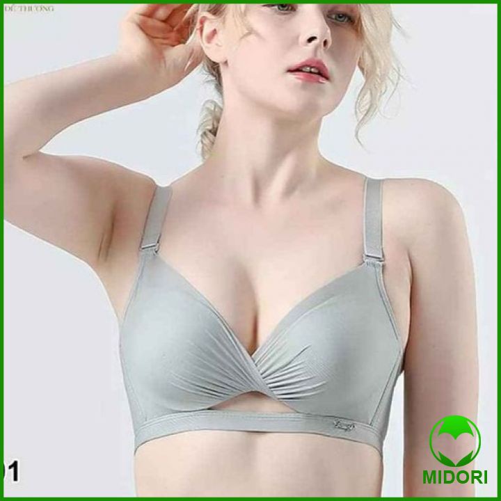 Áo lót su nâng ngực đệm dày 5cm Không Gọng ôm ngực làm tròn không viền tạo khe S244 - HÀNG CAO CẤP LOẠI 1