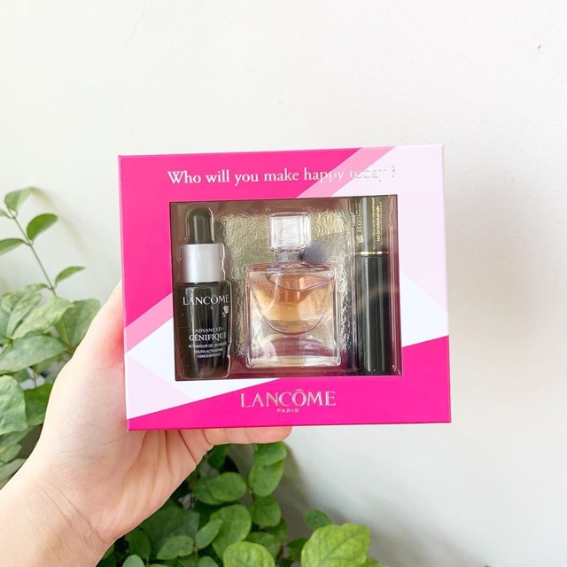 Set Lancome mini Mascara + Serum + Lavie est belle