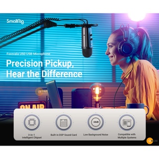 SmallRig Forevala U50 USB Microphone 3465 - Mic thu âm Game - Live Steam - Studio