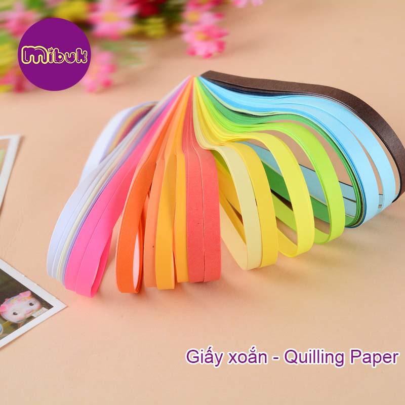 Giấy xoắn Quiling Paper 33 màu Art Wood Card & Gifts rộng 3mm, 5mm, 10mm