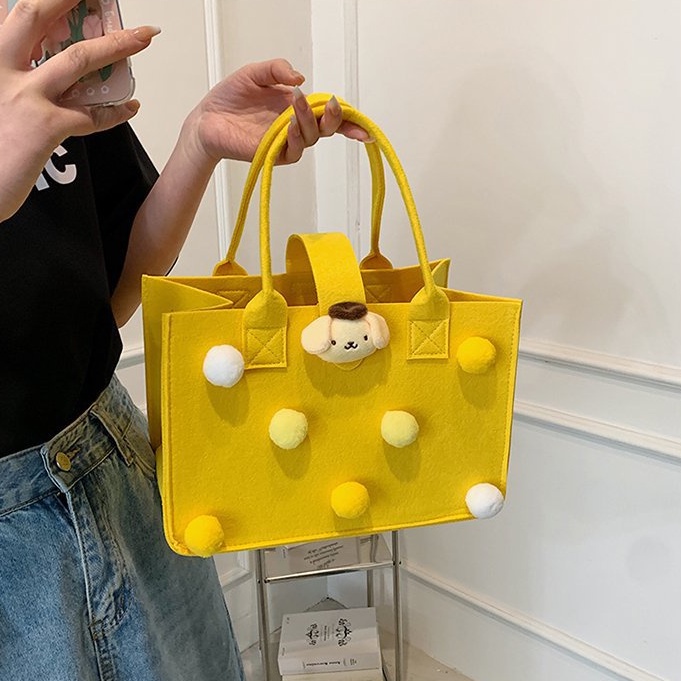 Túi Xách Tote Họa Tiết Hoạt Hình Phong Cách Nhật Bản Đáng Yêu