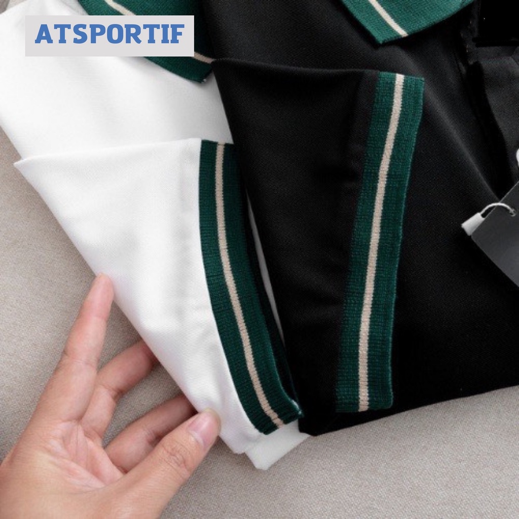 Áo Polo Nam cổ bẻ basic cộc tay ATMAN vải cá sấu cotton phong cách trẻ trung chuẩn form mẫu WCBC
