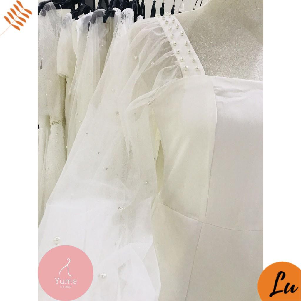 Váy Nữ Đẹp 💖FREESHIP💖 Đầm dự tiệc tay phồng đính ngọc Gin Dress [Mẫu Mới 2021] | BigBuy360 - bigbuy360.vn