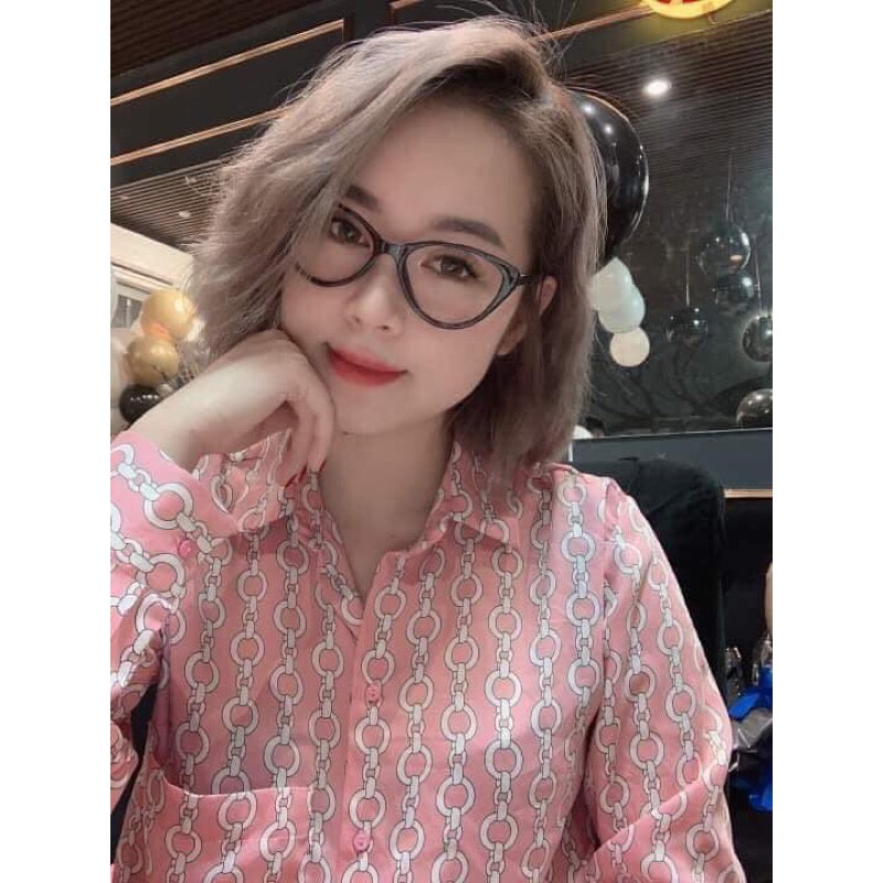 Gọng mắt mèo + Cắt Cận theo độ mắt