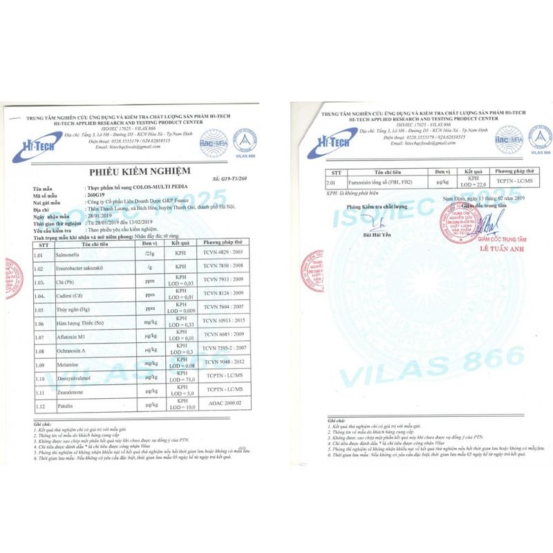 Mama Sữa Non Colos Multi Pedia hộp 22 gói x 16g - 352g