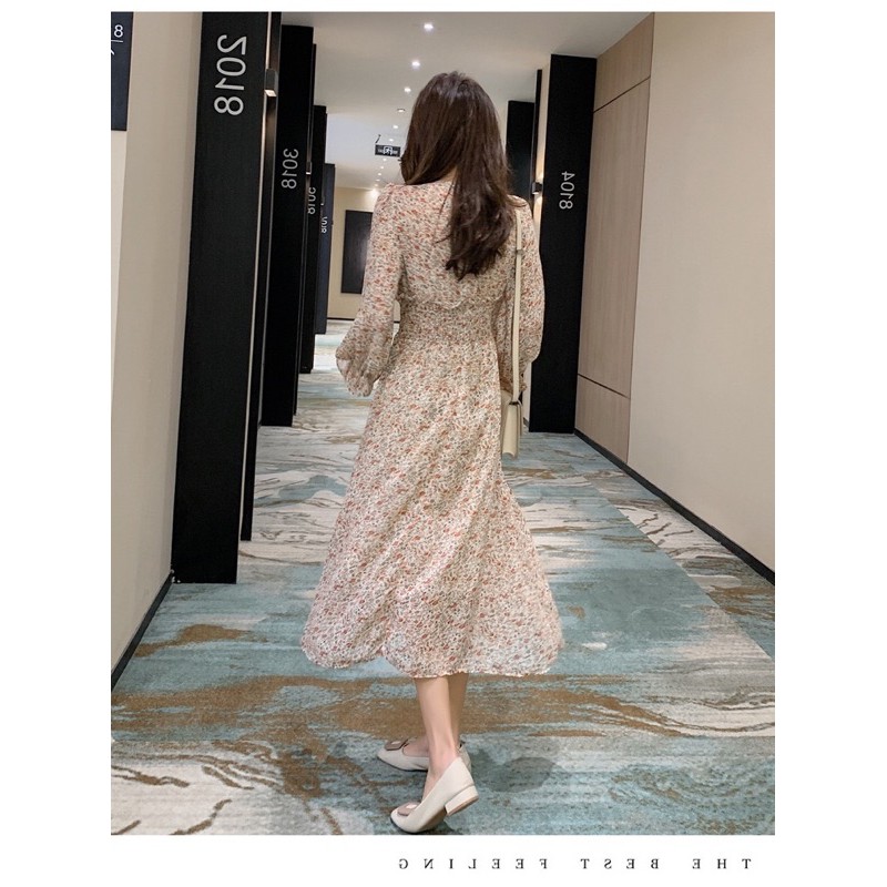 Đầm Hoa Nhí Maxi Nhún Bụng Siêu Xinh MS806