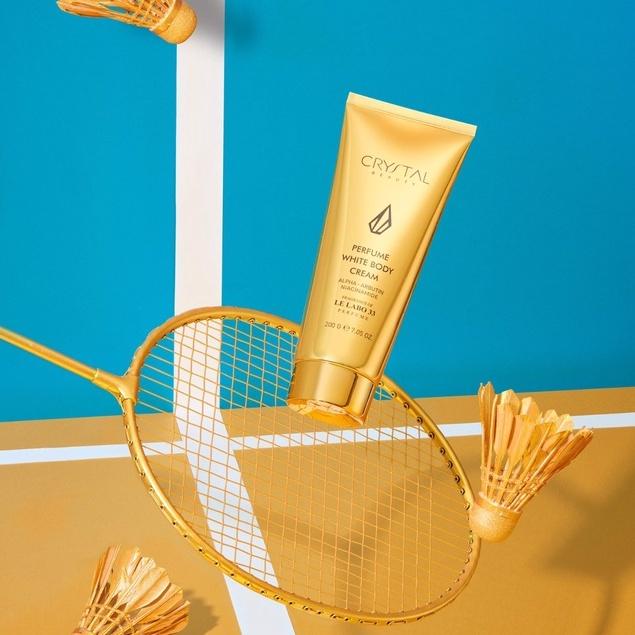 Kem Dưỡng Trắng Da Toàn Thân Crystal Beauty Perfume White Body Cream Tặng 1 Tuýp Mini