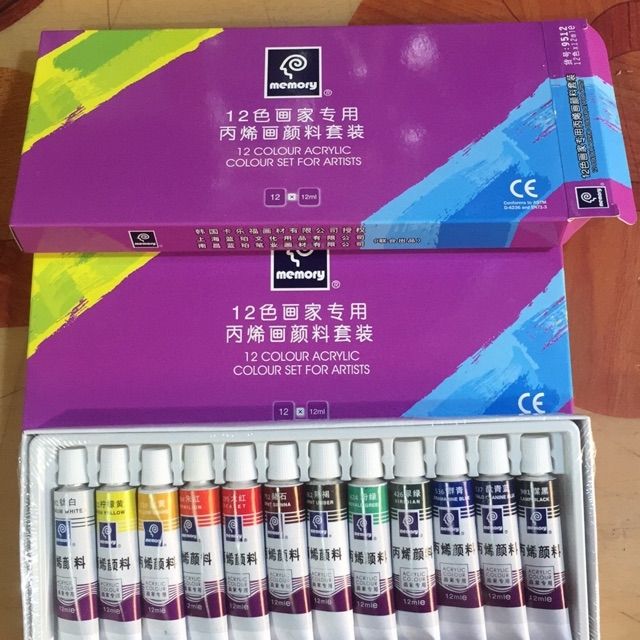 Màu Acrylic Memory 12 màu