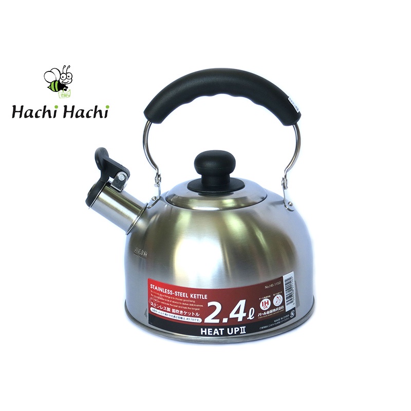 Ấm Inox nấu nước Pearl Metal 2.4L dùng mọi loại bếp - Hachi Hachi Japan Shop